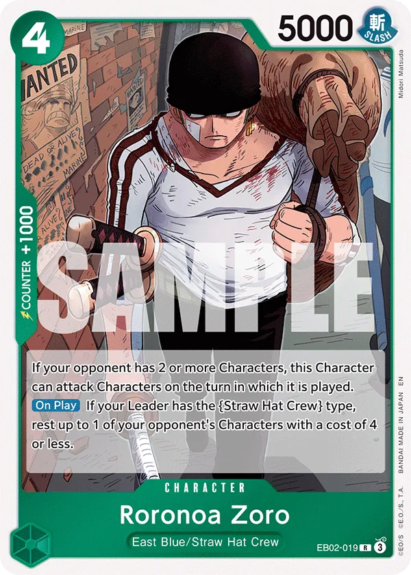 Roronoa Zoro - EB02-019 (Zoro Deck)