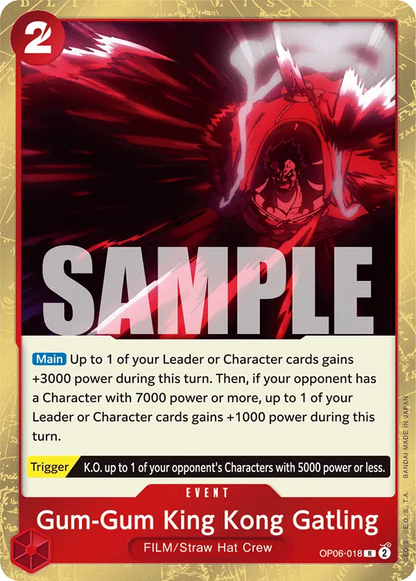 Gum-Gum King Kong Gatling (Luffy Deck)