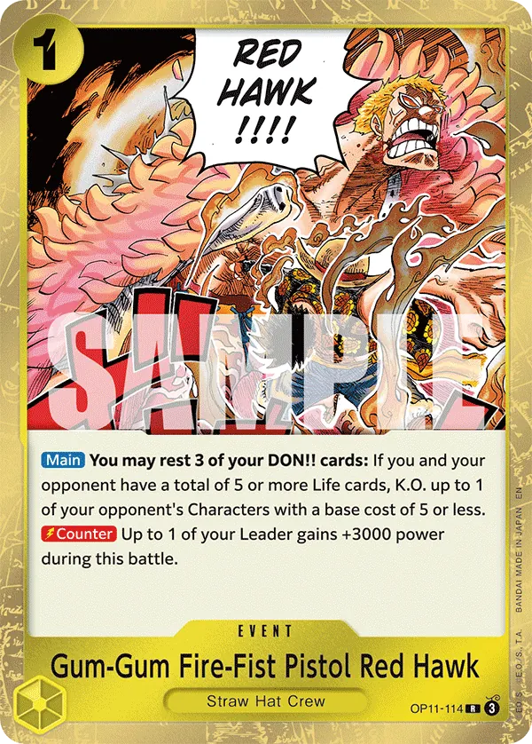 Gum-Gum Fire-Fist Pistol Red Hawk (Nami Deck)