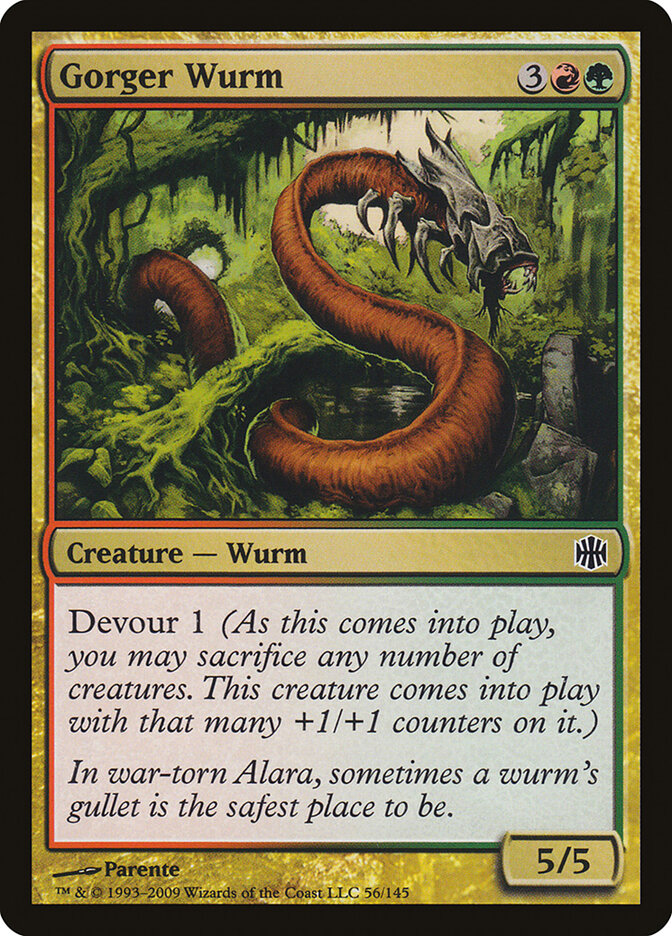 Gorger Wurm — Alara Reborn 56/145
