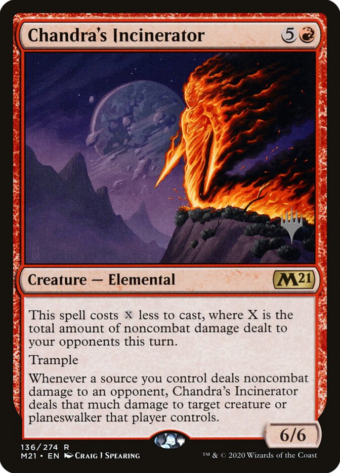 Chandra's Incinerator — Core Set 2021 Promos 136p/137