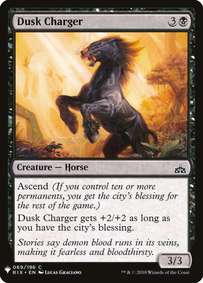 Dusk Charger — The List RIX-69/5581