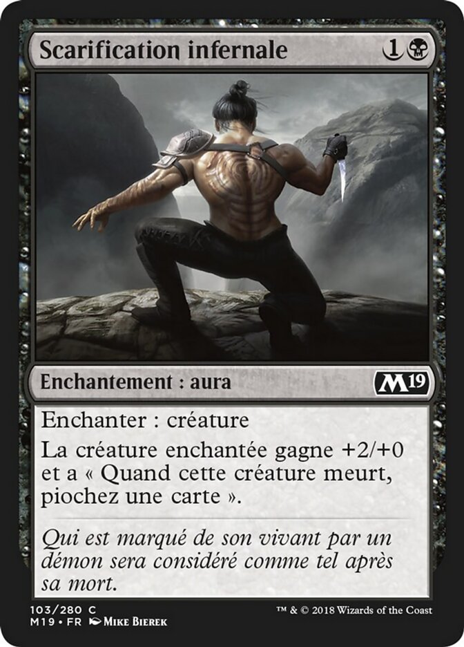 Scarification infernale — Core Set 2019 103/314