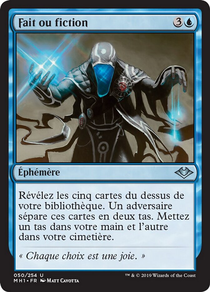 Fait ou fiction — Modern Horizons 50/255