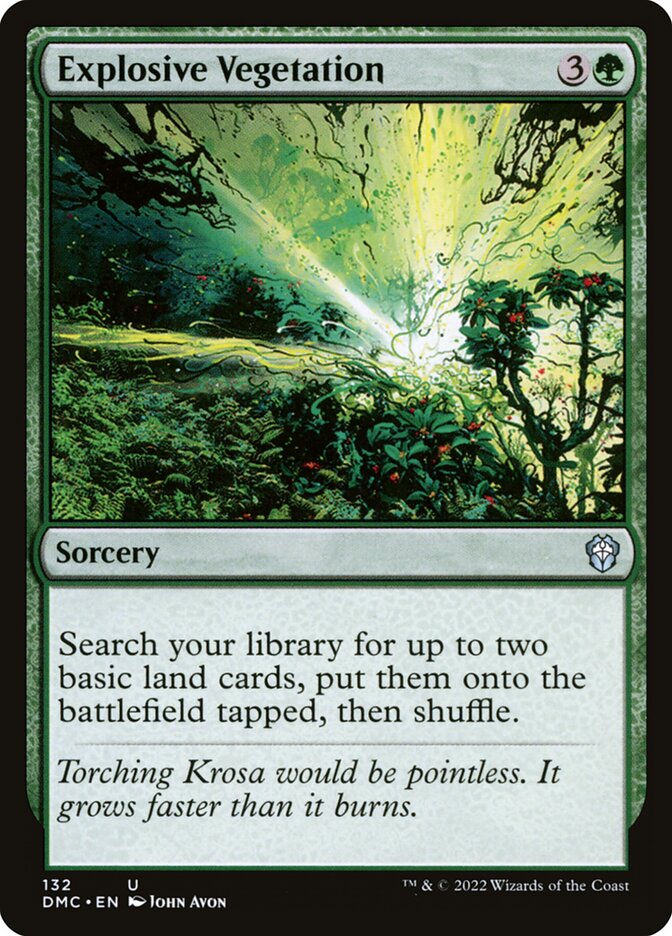 Végétation explosive — Dominaria United Commander 132/240