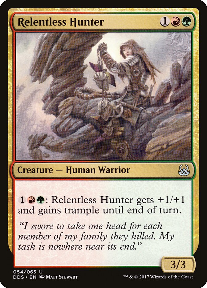 Relentless Hunter — Duel Decks: Mind vs. Might 54/65