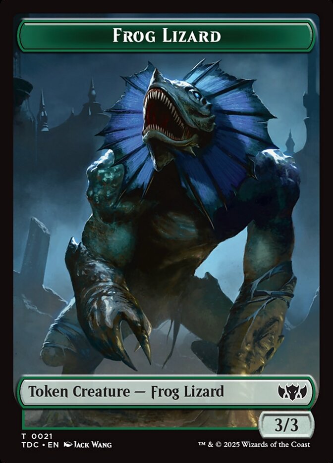 Frog Lizard — Tarkir: Dragonstorm Commander Tokens 21/34