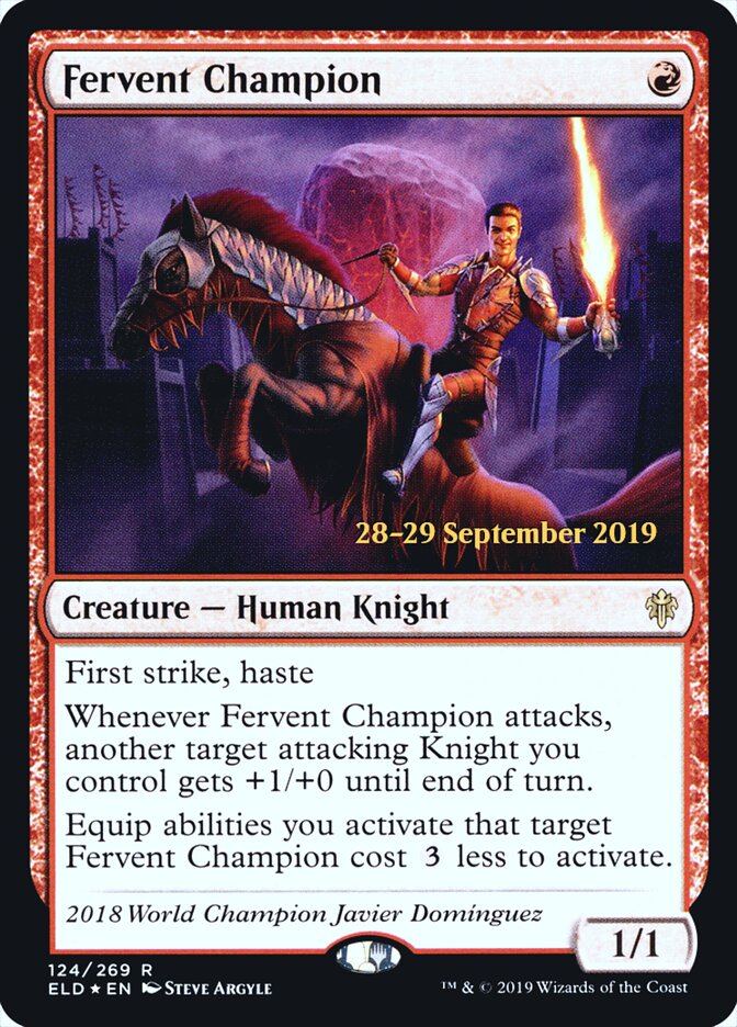 Fervent Champion — Throne of Eldraine Promos 124s/138
