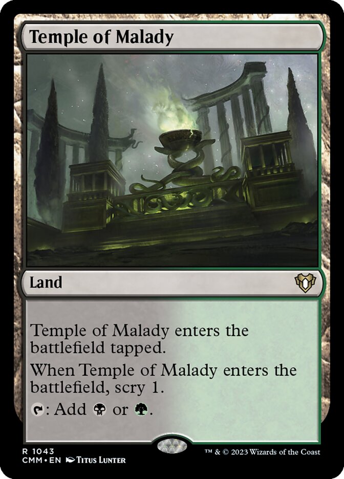 Temple of Malady — Commander Masters 1043/1067
