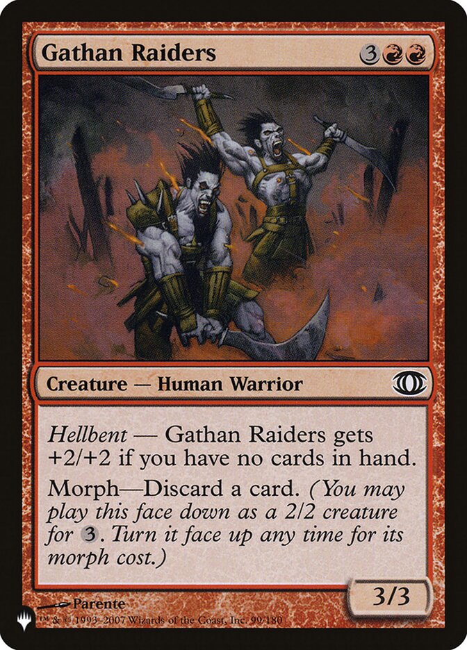 Gathan Raiders — The List FUT-99/5581