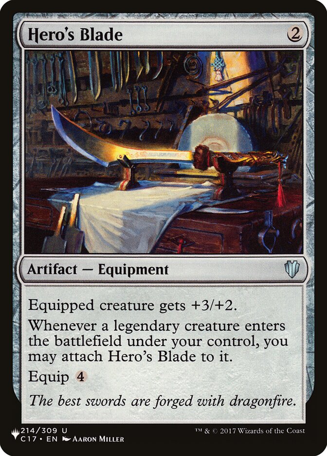 Hero's Blade — The List C17-214/5581