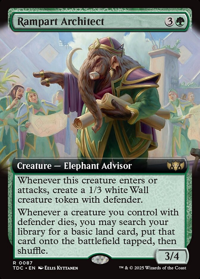 Architecte de rempart — Tarkir: Dragonstorm Commander 87/413