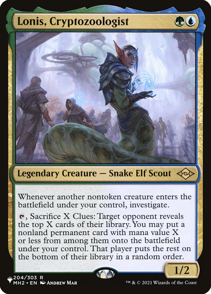 Lonis, Cryptozoologist — The List MH2-204/5581