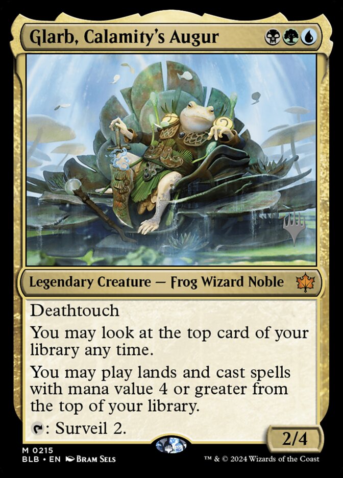 Glarb, Calamity's Augur — Bloomburrow Promos 215p/160