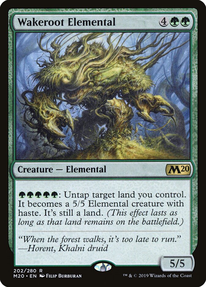 Wakeroot Elemental — Core Set 2020 202/345