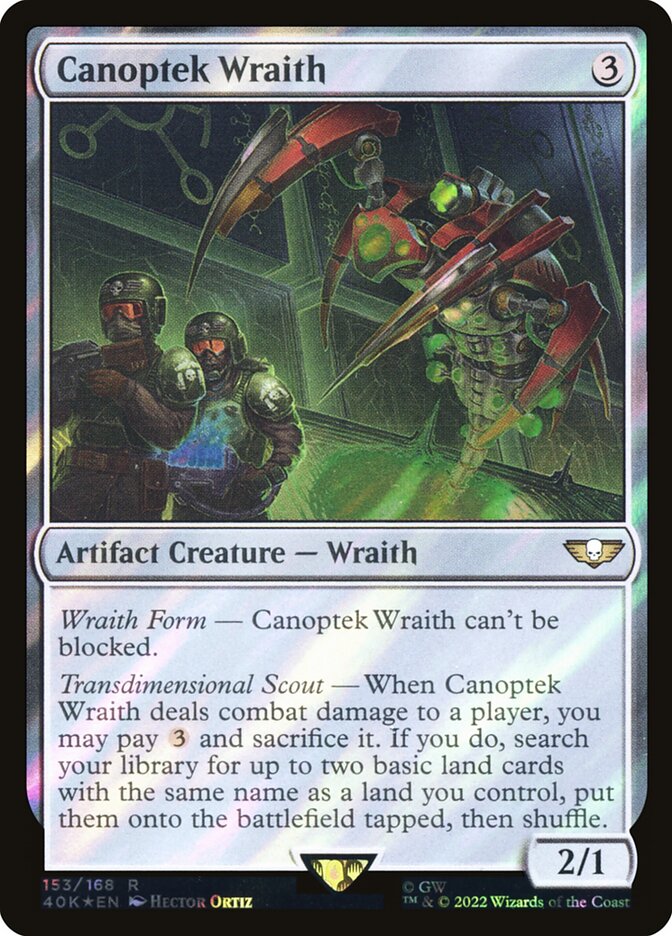 Canoptek Wraith — Warhammer 40,000 Commander 153★/617