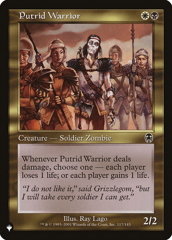 Putrid Warrior — The List APC-117/5581