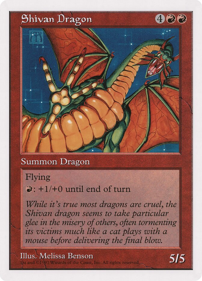 Shivan Dragon — Oversized 90's Promos 5/10