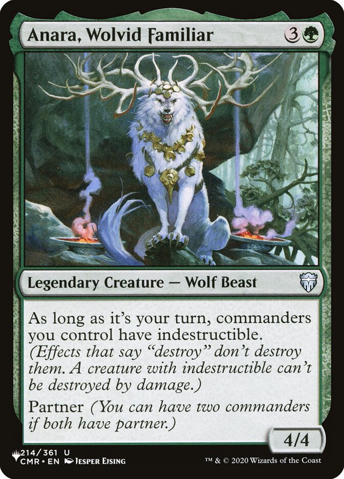 Anara, Wolvid Familiar — The List CMR-214/5581