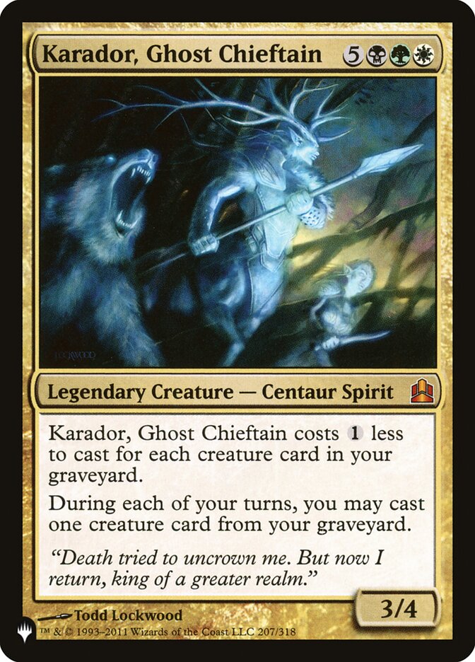 Karador, Ghost Chieftain — The List CMD-207/5581