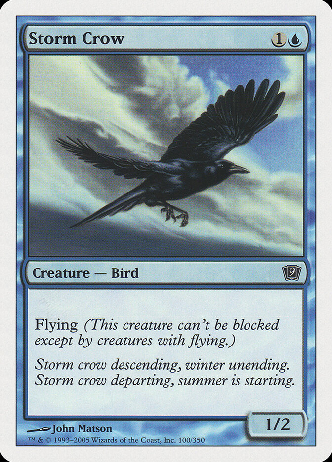 Storm Crow — Ninth Edition 100/709