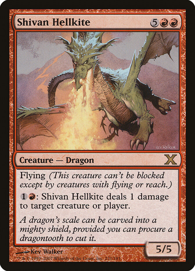 Shivan Hellkite — Tenth Edition 231/510