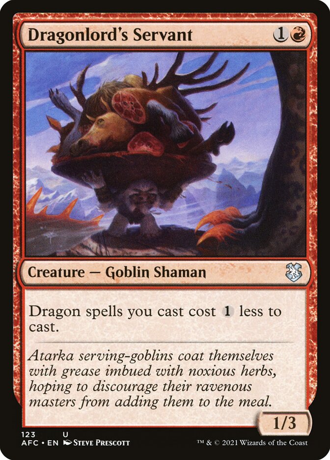 Dragonlord's Servant — Forgotten Realms Commander 123/331