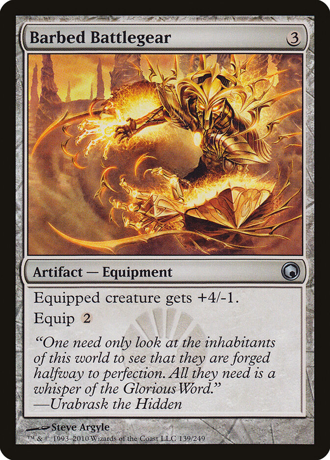 Barbed Battlegear — Scars of Mirrodin 139/249