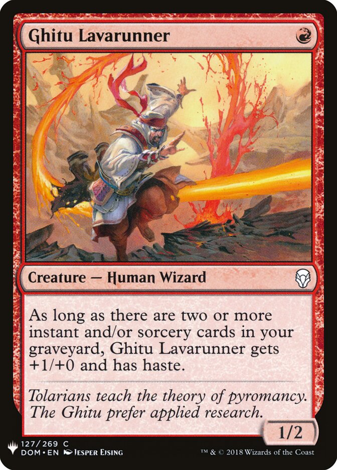 Ghitu Lavarunner — The List DOM-127/5581