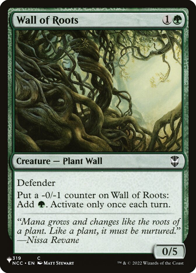 Wall of Roots — The List NCC-319/5581