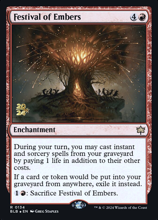 Festival of Embers — Bloomburrow Promos 134s/160