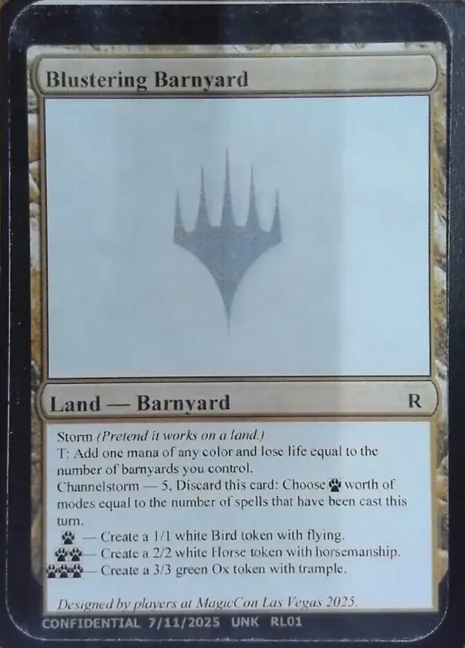 Blustering Barnyard — Unknown Event RL01d/512