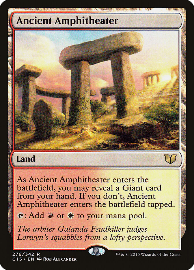 Ancient Amphitheater — Commander 2015 276/342