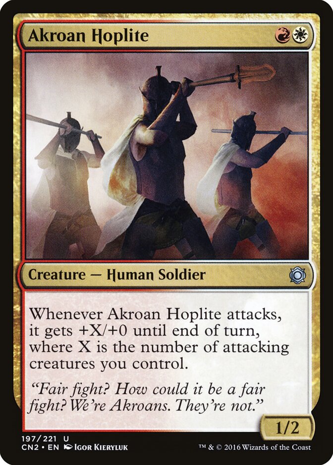 Akroan Hoplite — Conspiracy: Take the Crown 197/222