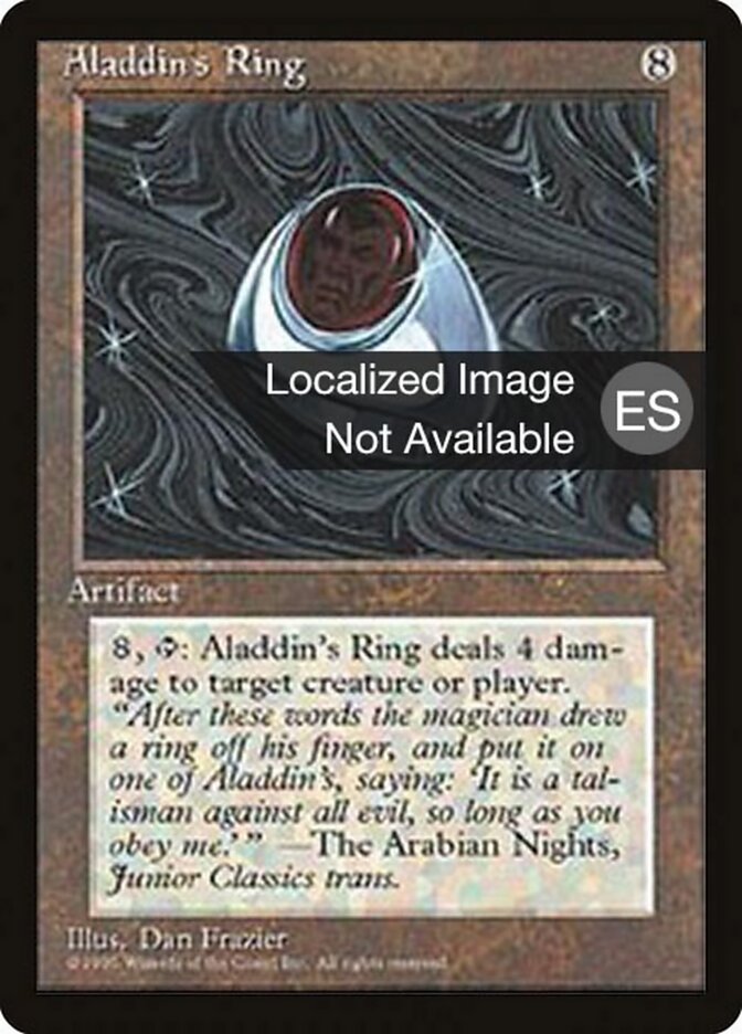 Aladdin's Ring — Fourth Edition Foreign Black Border 292/378