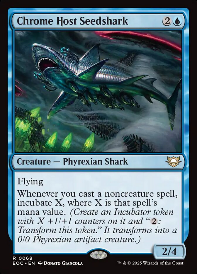 Chrome Host Seedshark — Edge of Eternities Commander 68/191