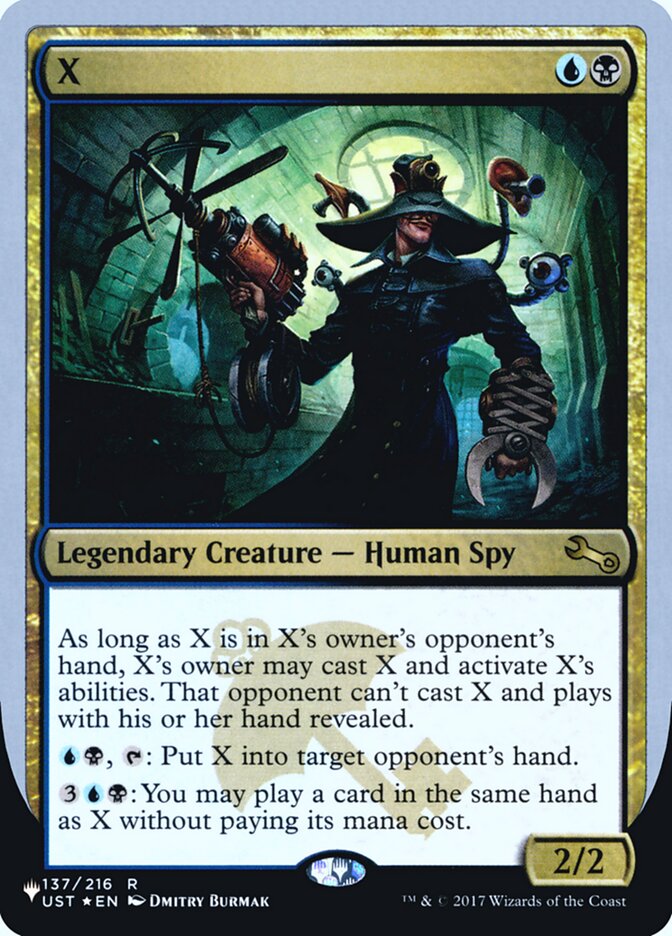 X — The List (Unfinity Foil Edition) 53/62