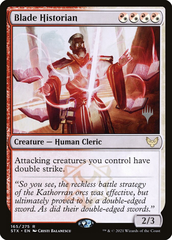 Blade Historian — Strixhaven: School of Mages Promos 165p/164