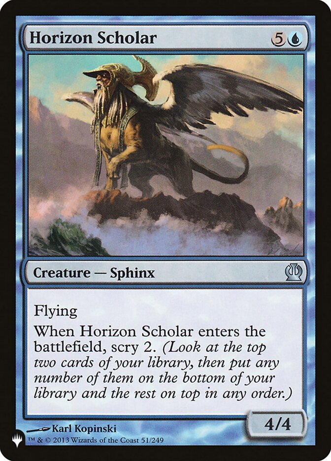 Horizon Scholar — The List THS-51/5581