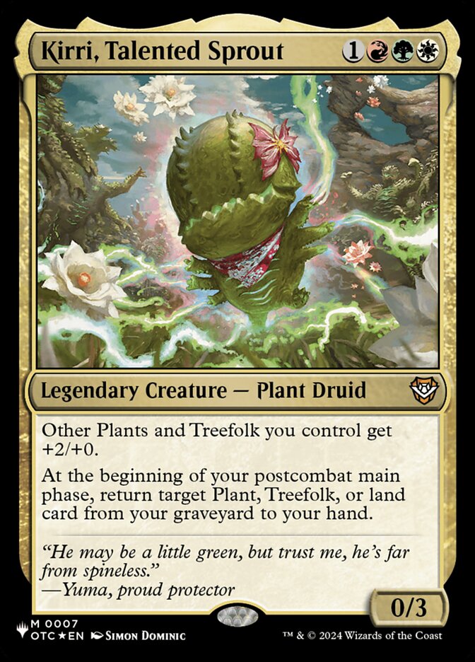 Kirri, Talented Sprout — The List OTC-7/5581