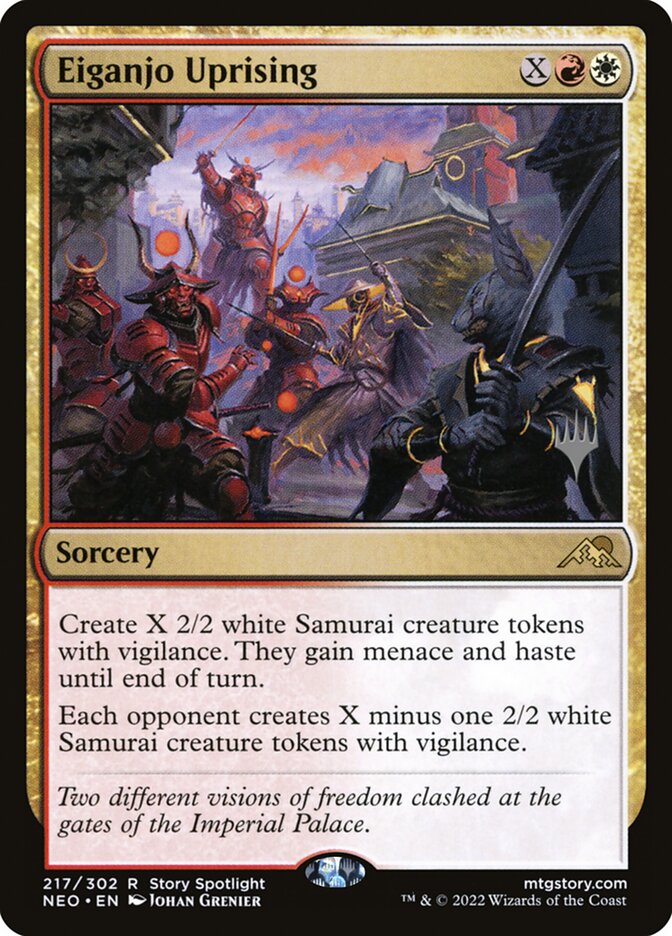 Eiganjo Uprising — Kamigawa: Neon Dynasty Promos 217p/148