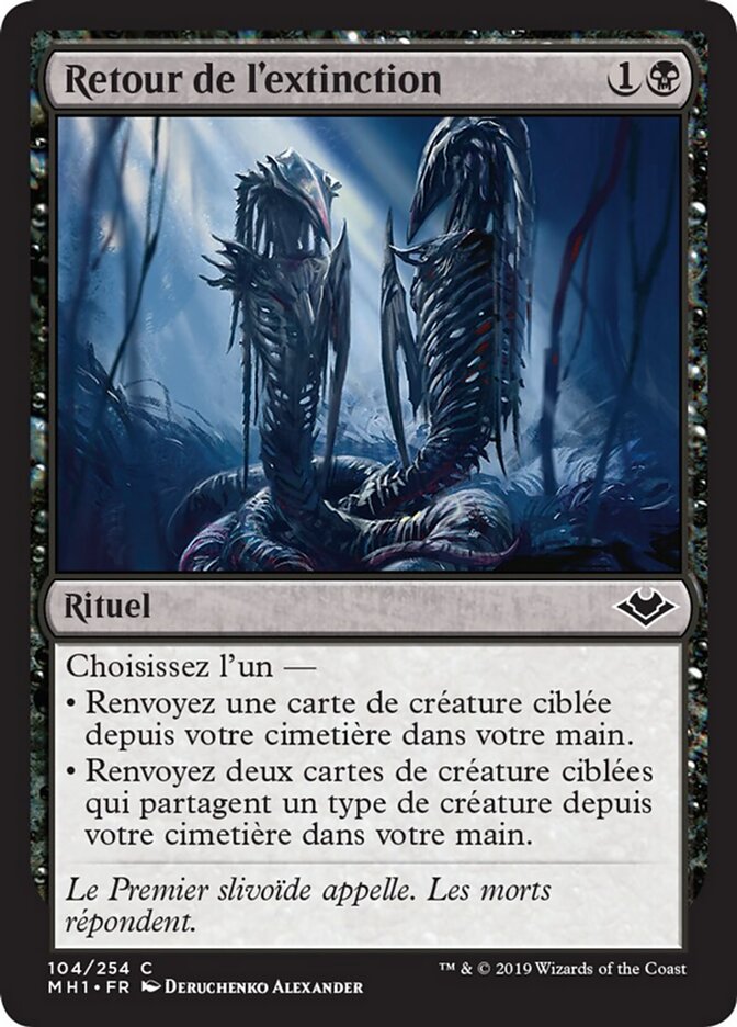 Retour de l'extinction — Modern Horizons 104/255