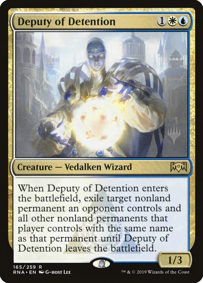 Deputy of Detention — Ravnica Allegiance Promos 165p/81