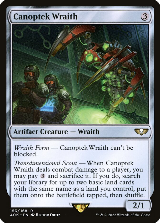 Canoptek Wraith — Warhammer 40,000 Commander 153/617