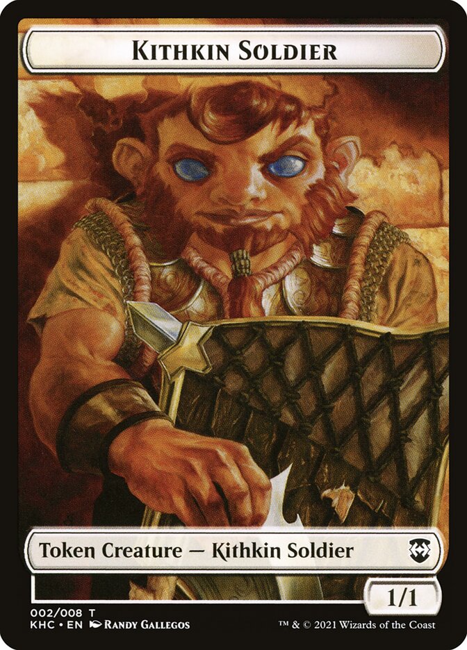 Kithkin Soldier — Kaldheim Commander Tokens 2/8