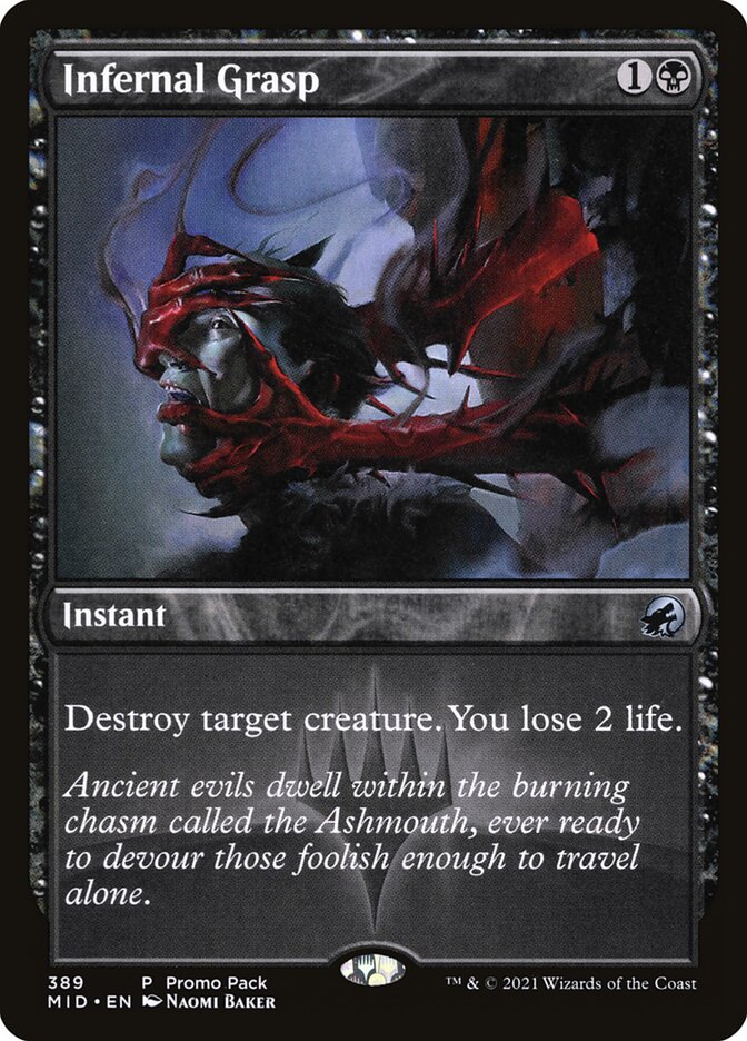 Infernal Grasp — Innistrad: Midnight Hunt 389/398