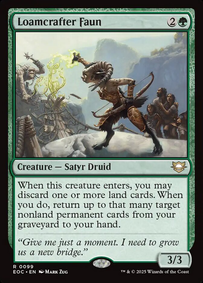 Loamcrafter Faun — Edge of Eternities Commander 99/191