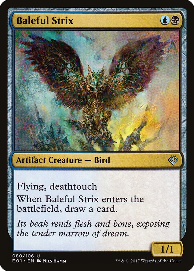 Baleful Strix — Archenemy: Nicol Bolas 80/106