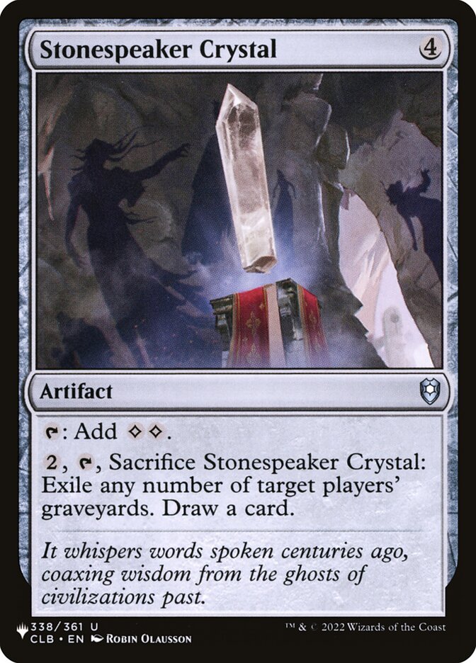 Stonespeaker Crystal — The List CLB-338/5581