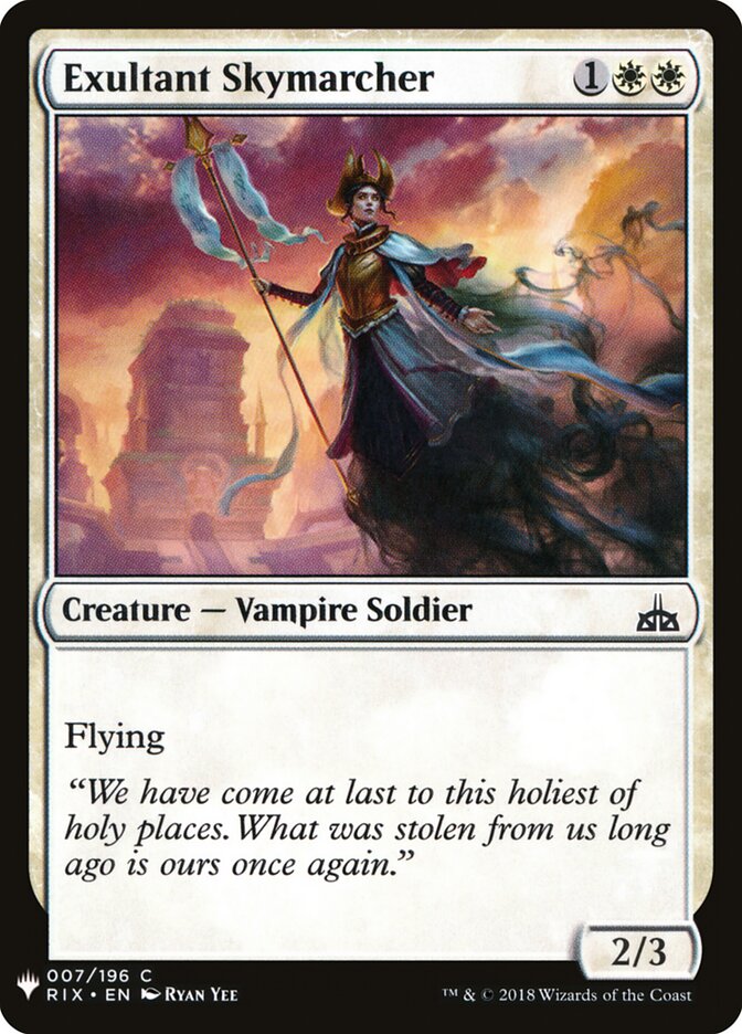 Exultant Skymarcher — The List RIX-7/5581